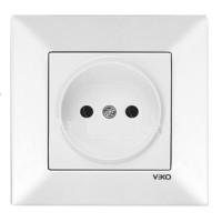 Розетка без заземления белая VIKO MERIDIAN  
